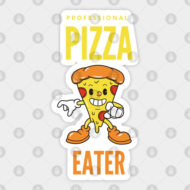 Professional pizza eater Sticker by dineshv